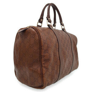Gucci Boston Bag Handbag Duffle ssima Black